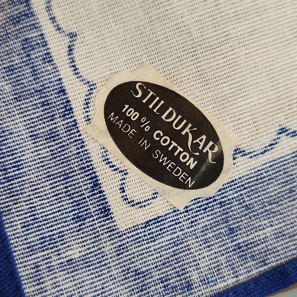 SWEDEN Souvenir Cotton Tea Towel